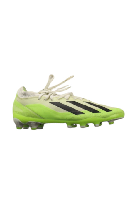 A Green Cleats/Soccer Shoes from Adidas in size 11Y for neutral. (Front View)