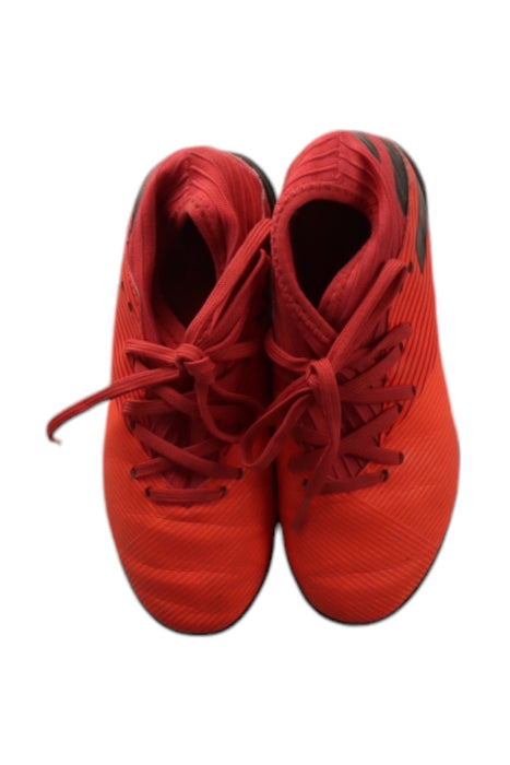 A Red Cleats/Soccer Shoes from Adidas in size 7Y for neutral. (Back View)