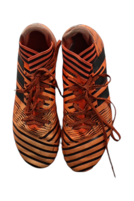 A Orange Cleats/Soccer Shoes from Adidas in size 12Y for neutral. (Back View)