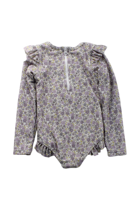 A Purple Long Sleeve Bodysuits from Jamie Kay in size 6-12M for girl. (Back View)