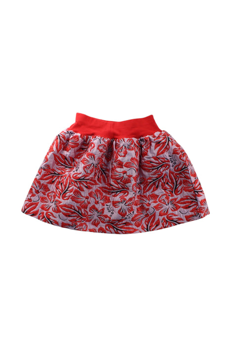 A Red Short Skirts from Momonittu in size 8Y for girl. (Back View)