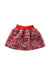 A Red Short Skirts from Momonittu in size 8Y for girl. (Back View)