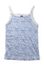 A Blue Sleeveless Tops from Petit Bateau in size 5T for girl. (Front View)