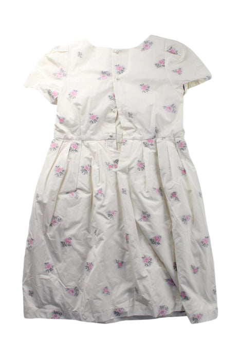 A White Short Sleeve Dresses from Bonpoint in size 10Y for girl. (Back View)