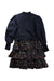 A Multicolour Long Sleeve Dresses from The Middle Daughter in size 7Y for girl. (Back View)