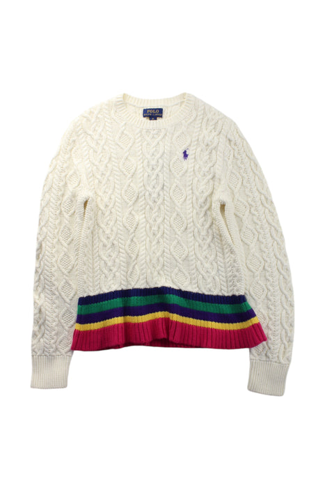 A Multicolour Knit Sweaters from Polo Ralph Lauren in size 8Y for girl. (Front View)