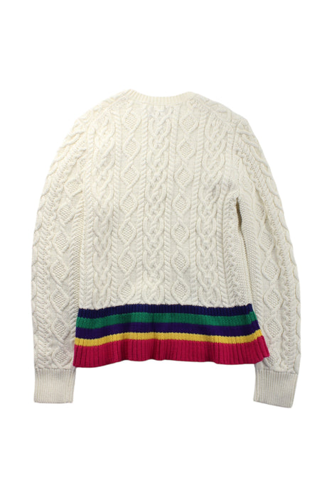 A Multicolour Knit Sweaters from Polo Ralph Lauren in size 8Y for girl. (Back View)