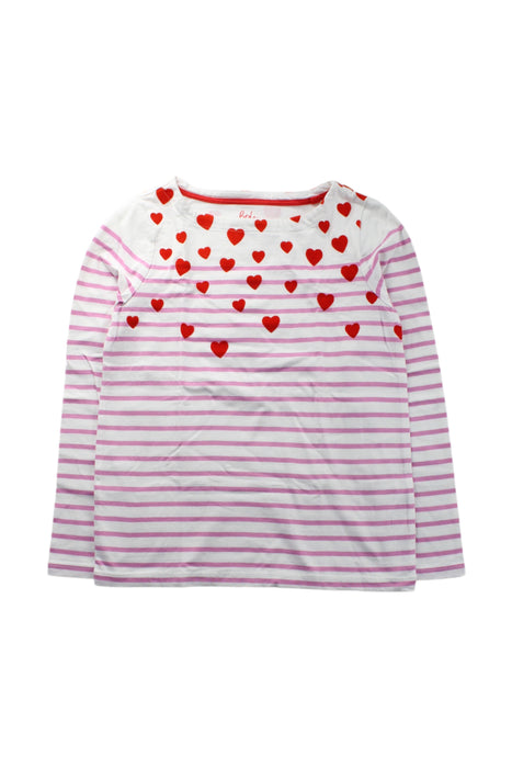 A Pink-White Long Sleeve Tops from Boden in size 9Y for girl. (Front View)