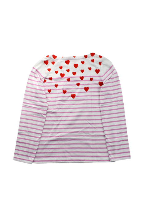 A Pink-White Long Sleeve Tops from Boden in size 9Y for girl. (Back View)