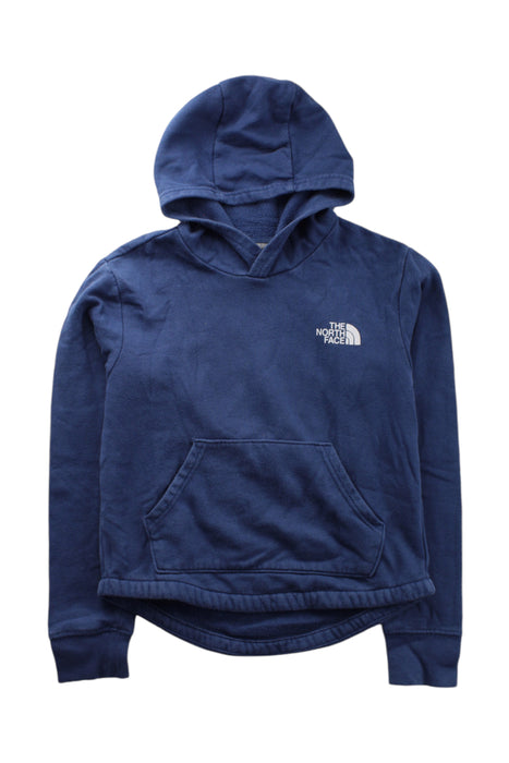 A Blue Hooded Sweatshirts from The North Face in size 10Y for neutral. (Front View)