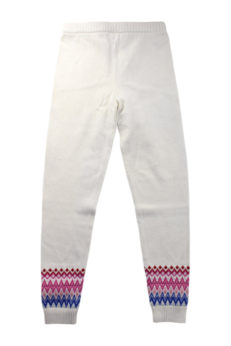 A White Sweatpants from Janie & Jack in size 10Y for girl. (Back View)