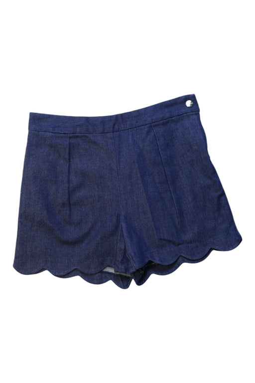 A Navy Shorts from Jacadi in size 10Y for girl. (Front View)