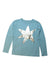 A Blue Long Sleeve Tops from Crewcuts in size 8Y for girl. (Front View)