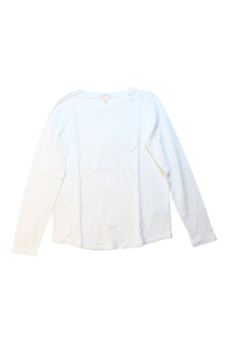 A White Long Sleeve T Shirts from Crewcuts in size 8Y for girl. (Front View)