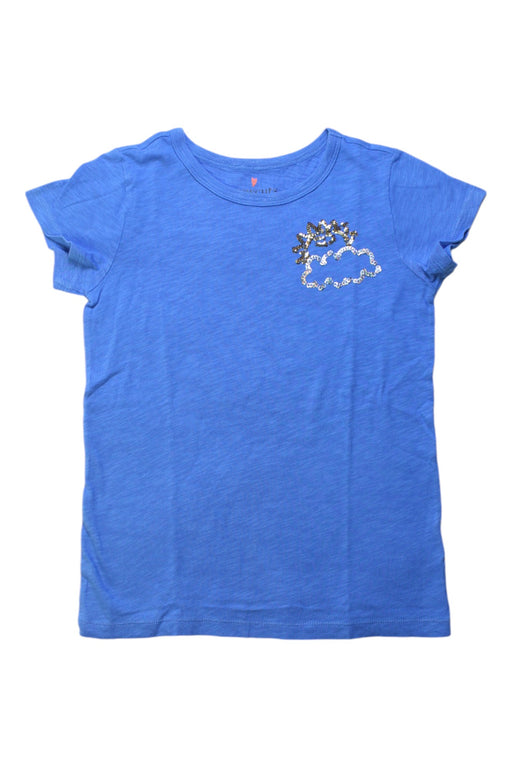 A Blue Short Sleeve T Shirts from Crewcuts in size 8Y for girl. (Front View)