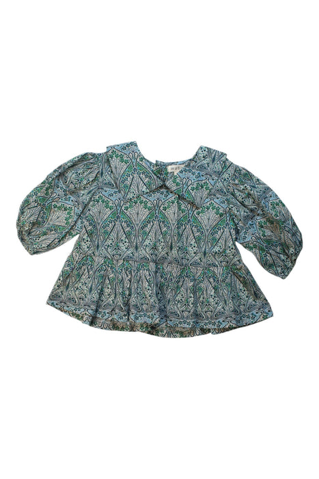 A Green Long Sleeve Tops from Mabo in size 5T for girl. (Front View)