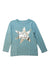 A Blue Long Sleeve T Shirts from Crewcuts in size 5T for girl. (Front View)