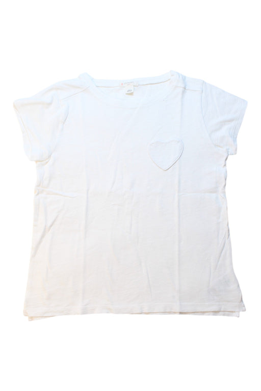 A White Short Sleeve T Shirts from Crewcuts in size 8Y for girl. (Front View)