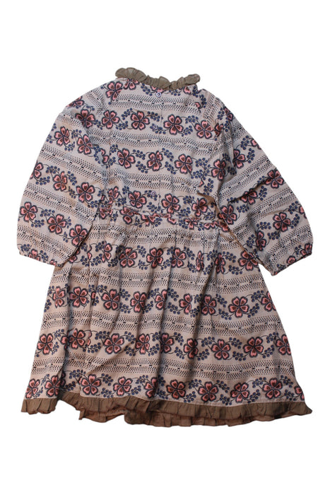 A Multicolour Long Sleeve Dresses from Caramel in size 8Y for girl. (Back View)