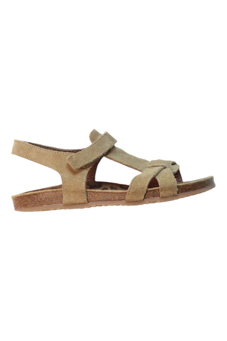 A Beige Sandals from PePe in size 7Y for girl. (Front View)