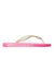 A Pink Flip Flops from Havaianas in size 12Y for girl. (Front View)