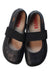 A Black Flats from Camper in size 5T for girl. (Back View)