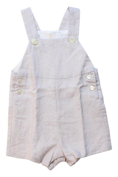 A Beige Overall Shorts from Jacadi in size 6-12M for girl. (Front View)