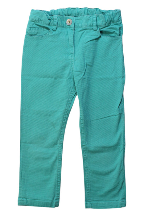 A Green Casual Pants from Jacadi in size 3T for girl. (Front View)