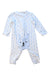 A Blue-White Onesies from Seed in size 3-6M for neutral. (Back View)