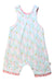 A Multicolour Sleveless Rompers from Cotton Pigs in size 18-24M for girl. (Front View)