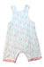 A Multicolour Sleveless Rompers from Cotton Pigs in size 18-24M for girl. (Back View)