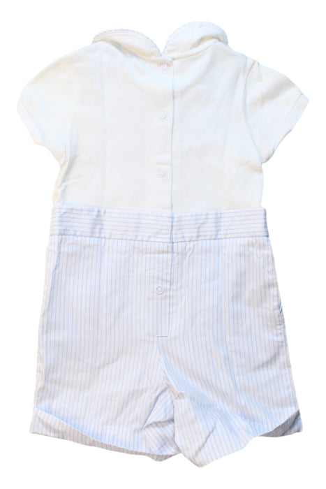 A White Overall Shorts from Nicholas & Bears in size 6-12M for boy. (Back View)