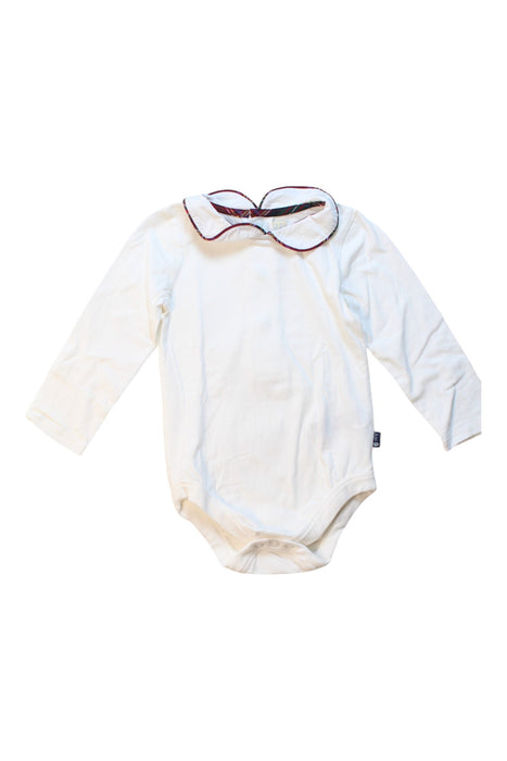 A White Long Sleeve Bodysuits from Jojo Maman Bébé in size 6-12M for neutral. (Front View)