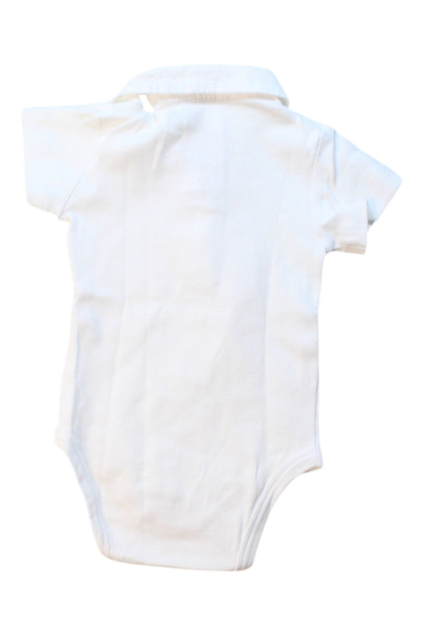 A White Short Sleeve Bodysuits from Jacadi in size 3-6M for boy. (Back View)