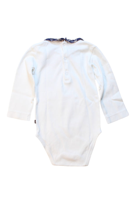 A White Long Sleeve Bodysuits from Jacadi in size 6-12M for girl. (Back View)