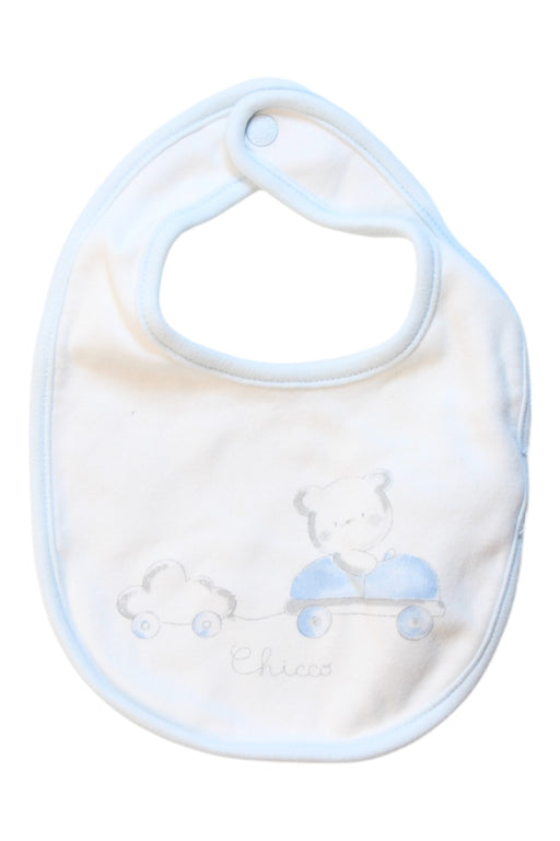 A Blue Bibs from Chicco in size O/S for boy. (Front View)