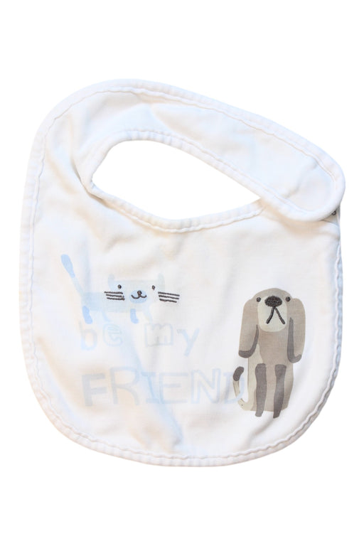 A White Bibs from Mides in size O/S for neutral. (Front View)