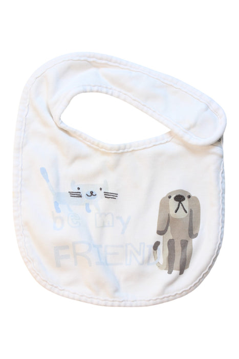 A White Bibs from Mides in size O/S for neutral. (Front View)