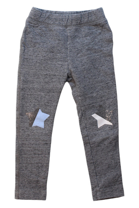 A Grey Leggings from Crewcuts in size 2T for girl. (Front View)