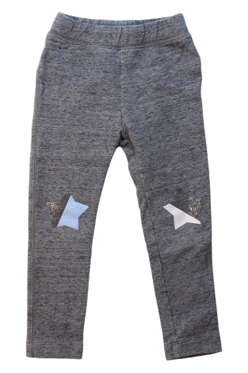 A Grey Leggings from Crewcuts in size 2T for girl. (Front View)