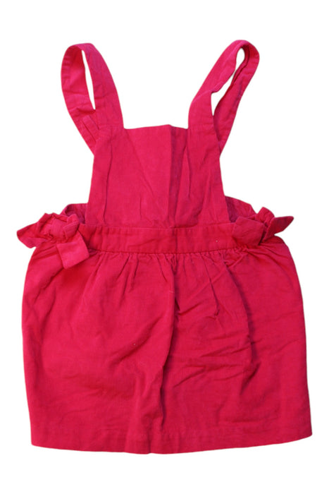 A Pink Overall Dresses from Jacadi in size 2T for girl. (Front View)