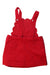 A Red Overall Dresses from Jacadi in size 4T for girl. (Back View)