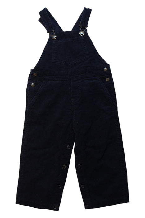 A Black Long Overalls from Petit Bateau in size 2T for boy. (Front View)