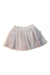 A Silver Tulle Skirts from Velveteen in size 5T for girl. (Back View)