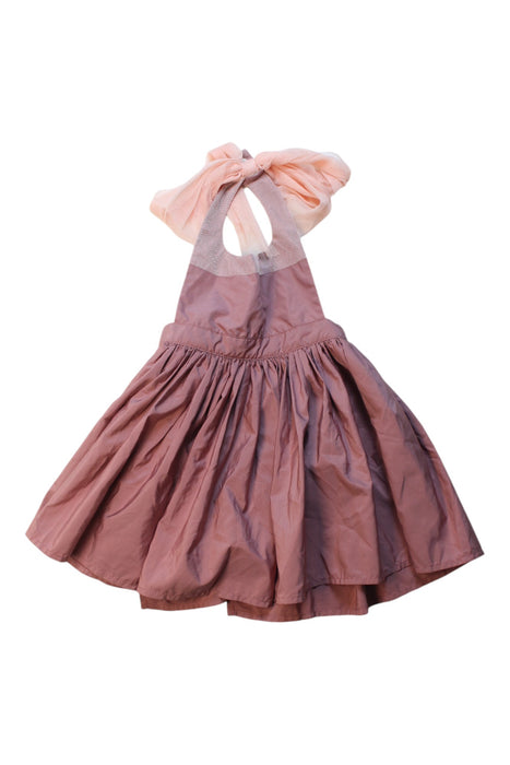 A Pink Sleeveless Dresses from MarlMarl in size 12-18M for girl. (Front View)