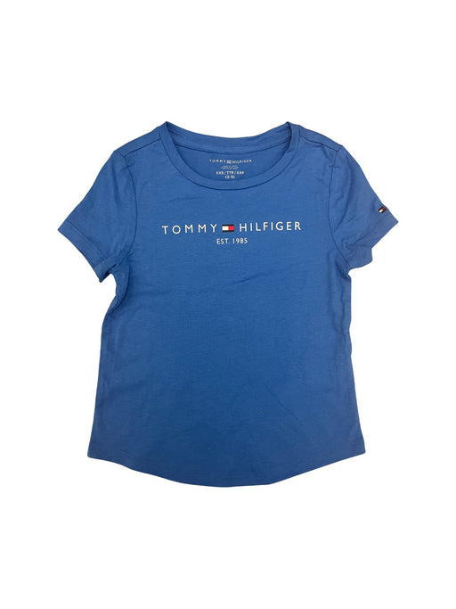 A Blue Short Sleeve T Shirts from Tommy Hilfiger in size 2T for girl. (Front View)