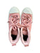 A Pink Sneakers from Converse in size 10Y for girl. (Back View)