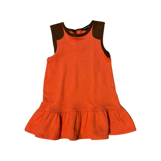 A Orange Sleeveless Dresses from Ralph Lauren in size 4T for girl. (Front View)