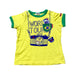 A Yellow Short Sleeve T Shirts from Miki House in size 12-18M for boy. (Front View)