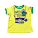 A Yellow Short Sleeve T Shirts from Miki House in size 12-18M for boy. (Front View)